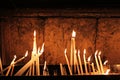 Candles at Church of the Holy Sepulchre - Golgotha