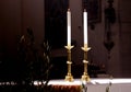 Candles in the church Royalty Free Stock Photo