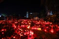 Candles at Colectiv club in Bucharest, Romania Royalty Free Stock Photo