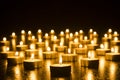 Candles on Dark Background for Thanksgiving, Valentines Day, Happy Birthday, Memorials, Festive, Christmas and Romance