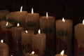 Candles details in Japanese temple