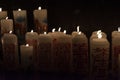 Candles details in Japanese temple