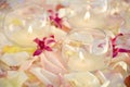 Candles and flowers. Royalty Free Stock Photo