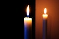 Candles in focus Royalty Free Stock Photo
