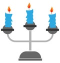 candles, halloween Color Isolated Vector icon which can be easily edit or modified Royalty Free Stock Photo