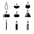 Candles icon. Vector illustration