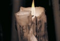 Candles lit lourdes Royalty Free Stock Photo