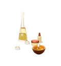 Candles, lotions, massage oils Royalty Free Stock Photo