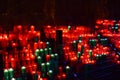 Candles at Montserrat monastery near Barcelona Royalty Free Stock Photo