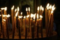 Candles nativity church,israel Royalty Free Stock Photo