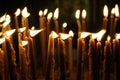 Candles nativity church,israel Royalty Free Stock Photo