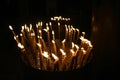 Candles nativity church,israel Royalty Free Stock Photo