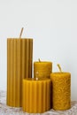 Candles from natural beeswax. handmade. Beautiful and useful gift