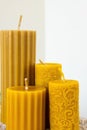 Candles from natural beeswax. handmade. Beautiful and useful gift