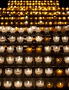 Candles in Notre Dame de Strasbourg cathedral, Alsace