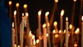 Candles and people at candlestick