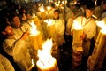 Candles for Saint Agata Royalty Free Stock Photo