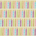 Candles seamless pattern