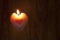 Candles shape heart Royalty Free Stock Photo