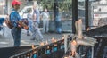 Candles at Shrine of Lourdes, next to Grotto Royalty Free Stock Photo