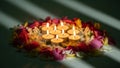 Candles Surrounded by Rose Petals Royalty Free Stock Photo