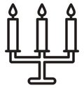 Candles Vector icon which can be easily modified or edit Royalty Free Stock Photo