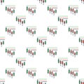 Candlestick Chart Crypto Trading vector colored seamless pattern Royalty Free Stock Photo