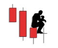 Candlestick Chart Man Downtrend