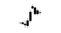 Candlestick Chart Pattern: Bearish Engulfing Pattern Royalty Free Stock Photo