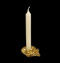 Candlestick for Christmas Tree Candles Royalty Free Stock Photo