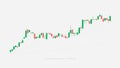 Candlestick graph stock exchange or trading. Cryptocurrency candlestick strategy. Cryptocurrency market candlesticks.