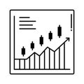 Candlestick half glyph vector icon which can easily modify or edit