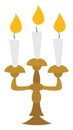 Candlestick, illustration, vector Royalty Free Stock Photo