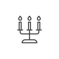 Candlestick outline icon