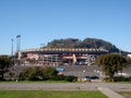 Candlestick Park stadium and parking lot Royalty Free Stock Photo