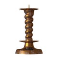 Candlestick on a white background. Isolate. 3D rendering of excellent quality in high resolution. It can be enlarged and used as a Royalty Free Stock Photo