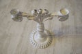 Candlestick white isolate for two candles