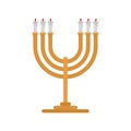 Candlesticks icon, flat style