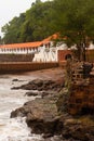 Candolim Goa India- September 25 2021: Portuguese era Lower Aguada Fort and former central Jail Royalty Free Stock Photo