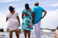 Candomble members and supporters are on Rio Vermelho beach offering gifts to Yemanja