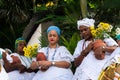 Candomble members in traditional clothes for the religious festival in Bom Jesus dos Pobres, Saubara