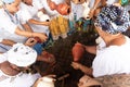 Candomble members worshiping at the religious house in Bom Jesus dos Pobre district, Saubara city