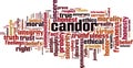 Candor word cloud Royalty Free Stock Photo