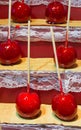 Candy apple with stick Royalty Free Stock Photo