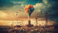 Colorful Balloon Explosion Replaces Nuclear Blast in Dramatic Scene