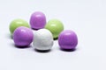 Candy balls with chocolate and mint coating Royalty Free Stock Photo
