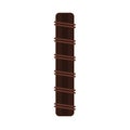 Candy bar chocolate top view tasty delicious vector icon. Cookie sweet cream plate brown dark dessert cocoa snack