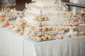 Candy bar on wedding banquet