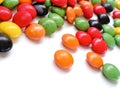 Candy beans in white background