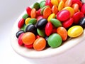 Candy beans in white background